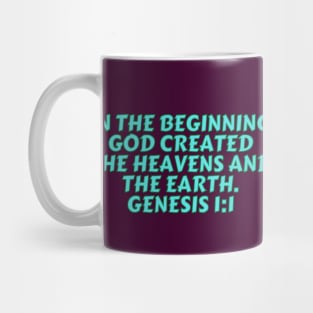 Bible Verse Genesis 1:1 Mug